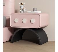 Comodino per camera da letto, comodino in legno largo 19,7'' con 1 cassetto portaoggetti e gambe curve, completamente assemblato, comodino di metà secolo, piccoli comodini per camera da lett