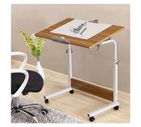 Comodino regolabile con ruote può sollevare il tavolo da studio, scrivania mobile pieghevole scrivania scrivania da disegno tavolo per computer letto tavolo da casa (colore: stile 1, dimensioni: 80 x