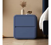Comodino semplice e moderno multifunzionale con due cassetti, comodini camera da letto moderni，comodino portaoggetti per camera da letto con cassetti in legno massello ( Color : Blue , Size : 40x40x47