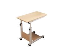 Comodino Servitore Regolabile Con Ruote Scrivania Mobile Pneumatica Scrivania Per Laptop Carrello Per Computer Con Rotelle Tavolino Mobile Per Uso Domestico Ospedaliero 31,4" Lx 15,7" P Bianco (C)
