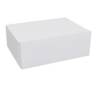 Comodino Sospeso Moderno 40x30x15 cm con Cassetto in Legno Bianco