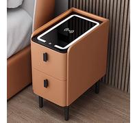 Comodino Sto Solut - Lampada da notte moderna con ricarica USB, per camera da letto, con porta USB, design salvaspazio