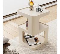 Comodino stretto beige moderno comodino armadio per soggiorno BSimple e design unico Tavolini da 40 cm per lo stoccaggio laterale del divano