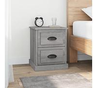 Comodino Stretto Tavolino Salotto Moderno Mobiletto Bagno Salvaspazio Comodini Camera Da Letto Moderni Comodini 2 pz Grigio Sonoma 39x39x47,5 cm in Legno Multistrato per Soggiorno Dormitorio Cucina