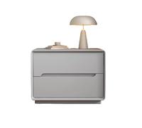 Comodino, tavolino da caffè in stile moderno, tavolino laterale, tavolino con 2 cassetti contenitori, adatto for soggiorni e salotti, design minimalista nordico.(D,35CM(13.78IN))