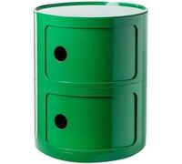 Comodino Tavolino Stretto Con Cassetti Scorrevoliper Camera Da Letto ， Console E Tavoli Da Divano Con 2/3/4 Compartimento, Moderno Tavolino Portaoggetti Per Soggiorno(Green A,2 Tier)