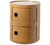 Comodino Tavolino Stretto Con Cassetti Scorrevoliper Camera Da Letto ， Console E Tavoli Da Divano Con 2/3/4 Compartimento, Moderno Tavolino Portaoggetti Per Soggiorno(Yellow A,2 Tier)