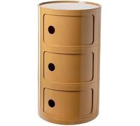 Comodino Tavolino Stretto Con Cassetti Scorrevoliper Camera Da Letto ， Console E Tavoli Da Divano Con 2/3/4 Compartimento, Moderno Tavolino Portaoggetti Per Soggiorno(Yellow A,3 Tier)