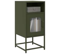 Comodino Verde Oliva 36x39x78 cm in Acciaio Laminato a Freddo Mobile Soggiorno Moderno Mobile Cucina Credenza Soggiorno Credenza Cucina Salvaspazio per Sala Da Pranzo Corridoio Cucina Salotto