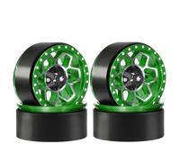 COMODO 1.9 inch Beadlock Deep Dish Remo di Ruote di Alluminio per 1/10 Scale RC Crawler - Rosso, 67g, Set di 4(Light Green)