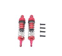 COMODO 2PCS Metal Hydraulic Shock Absorber per RC Car - Front Rear Suspension Upgrade Compatibile con 1/14 1/12 Scale Modelli 144001 144002 144010 124016-124019(Color: Red)