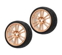 COMODO 2Pcs RC Car Tires e Rims Compatibile con ZD Racing 1/16 S16 EX16 RC Car Modelli