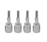 COMODO 4 PCS Steel Stub Axle per 1/10 RC Car Compatibile con EPX PRO 94103 94107 94111 Front Rear Wheel Assembly(Silver 4PCS)