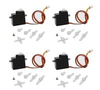COMODO 4PCS 2g Digital Nano Servo Compatibile con droni Aerei RC Modelli di Anello Fisso con JST 1.0mm 1.25mm o connettori(JST-1.0mm 3.7V)