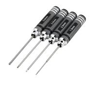 COMODO 4pcs Allen Hex Screwdriver Set per RC Cars - H1.5/2.0/2.5/3.0mm o 4.0/5.5/7.0/8.0mm, Compatibile con Kyosho(4pcs Black A)