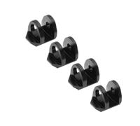 COMODO 4PCS Paracolpi per ammortizzatori in Alluminio Compatibile con Modelli RC 1/18 Grom, 1/14, 1/16 Mojave Grom - Rinforzo Protettivo(4PCS H-LF-Black)