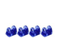 COMODO 4PCS Paracolpi per ammortizzatori in Alluminio Compatibile con Modelli RC 1/18 Grom, 1/14, 1/16 Mojave Grom - Rinforzo Protettivo(4PCS H-LF-Blue)