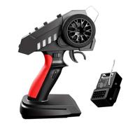 COMODO 6CH 2.4GHz RC Car Remote Control Transmitter con Receiver Compatibile con 1/8 1/10 1/12 1/14 1/16 Scale RC Cars Includendo
