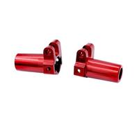 COMODO Acciaio di Metallo per 1/12 Scale RC Car - Front & Rear Axle Cover, 7075-T6 Aluminum, Compatibile con MN86K MN86KS MN86 MN86S Modelli(Color: Red Rear BaseC)