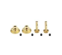 COMODO Acciaio Gear Drive Shaft Axle Set - 23T & 10T Gears con Set Screws, Compatibile con B24 B36 C14 C24 MN D99 MN99S RC Cars(1SET (Brass))