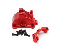 COMODO Aluminum Front And Rear Gearbox Cover Arm Fixing Seat per 1/10 RC Car TT-02 Compatible Upgrade Part(Red)