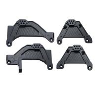 COMODO Aluminum Front & Rear Shock Towers Damper Mount Compatibile con SCX6 1/6 RC Crawler Car Modelli