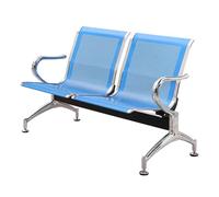Comodo banco di accoglienza blu per sala conferenze per sala conferenze per aeroporto, ospedale, banca, barbiere, sala conferenze, arredamento elegante per gli ospiti