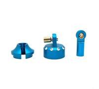 COMODO Capi di Assorbimento dello Shock di Metallo per 1/7 RC Car - Pezzi di Sospensione di Sostituzione compatibili con Il Modello 7303, componenti di aggiornamento di Alluminio (1 Set)(Blue)