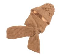 Comodo cappello caldo da esterno, sciarpa con cappuccio, scaldacollo con