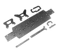 COMODO Carbon Fiber Chassis Set per 1/10 RC Car - Compatibile con Shock Tower Board Upgrade Part 104001
