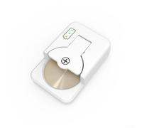 Comodo caricabatterie a bottone che offre soluzioni di ricarica sicure e affidabili con design compatto (senza filo bianco)