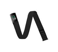 CINTURINO INF Comodo cinturino in nylon per Fitbit Charge 5/6 Nero,