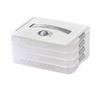 Comodo contenitore chiudibile per gnocchi con coperchio, contenitore per frigorifero congelato gnocchi scatola di plastica con serratura