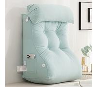 Comodo cuscino da lettura con supporto lombare, cuscino per schienale per letto, ideale per giocare e TV, include cuscino per il collo per il massimo comfort mentre si è seduti o si legge