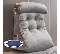 Comodo Cuscino da Lettura,Cuscino per Schienale e Vita con Tasche Laterali,Cuscino a Cuneo,Ottimo per Lavorare,Leggere o Giocare su Letto/Divano/Pavimento
