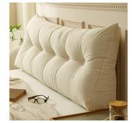 Comodo Cuscino Lombare per Lettura, Schienale, Triangolare, testiera, Cuscino a Cuneo, Grande Cuscino da Lettura per Finestra a Baia, Divano Tatami,Beige,200x50x20cm