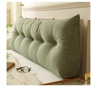 Comodo Cuscino Lombare per Lettura, Schienale, Triangolare, testiera, Cuscino a Cuneo, Grande Cuscino da Lettura per Finestra a Baia, Divano Tatami,Green 2,80x50x20cm