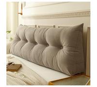 Comodo Cuscino Lombare per Lettura, Schienale, Triangolare, testiera, Cuscino a Cuneo, Grande Cuscino da Lettura per Finestra a Baia, Divano Tatami,Gray 2,150x50x20cm