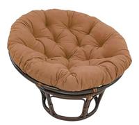 Comodo cuscino ovale per sedia a dondolo rotondo per interni/esterni, ideale per altalene da giardino, imbottitura in cotone PP (caffè, 100 x 100 cm)
