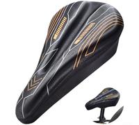 Comodo cuscino per sellino per bicicletta, con strato in gel ultra morbido con doppio assorbimento degli urti, per ciclismo all'aperto, scudo antiscivolo per sella, 29,5 x 17 cm