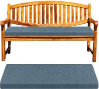 Comodo cuscino rettangolare per panca da giardino, patio, balcone, 170 x 35 x 5 cm, elegante cuscino blu per esterni, perfetto per panche e chaise longue