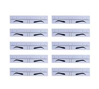 Comodo e accurato modello di modellatura delle sopracciglia guida di estensione strumento di misurazione AchievePerfect Brow Shape regolabile