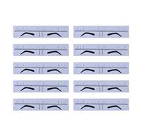 Comodo e accurato modello di modellatura delle sopracciglia guida di estensione strumento di misurazione AchievePerfect Brow Shape regolabile