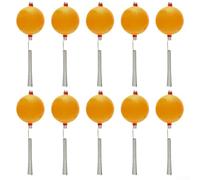 Comodo e portatile 10pc Set di maschere da pesca sul ghiaccio con azione sensibile sonaglio (10pcs verde + rosso)