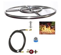 Comodo Fai da Te Completo Basic LP Gas Fuoco Fossa Kit & Durata Warr 316 Inox