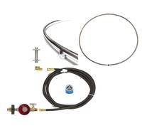 Comodo Fai da Te Completo Basic LP Gas Fuoco Fossa Kit & Durata Warr 316 Inox