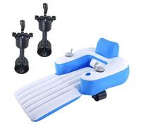 Comodo galleggiante per piscina alimentato, poltrona a sdraio gonfiabile per piscina, acqua galleggiante per prendere il sole, adatto per piscina, lago, spiaggia e relax all'aperto Rectangular