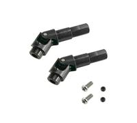 COMODO Metal Front Axle Universal Joint per 1/10 RC Crawler - Parte Drivetrain di Sostituzione Compatibile con MN Remote Control Cars(Black)