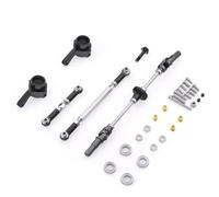 COMODO Metal Gear Bridge Axle Set per 1/16 RC Cars - Front, Rear & Middle Replacement Drivetrain Parts Compatibile con B14 B24 C14 C24 B16 B36 Q60(Color: Black Front)