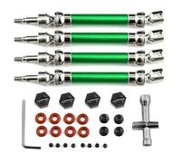 COMODO Metal Hex Wheel Upgrade Set, 4-Piece Compatibile con 1/10 Scale V3 3S 4x4 RC Crawler Modelli (Non per V2)(Couleur: Green)